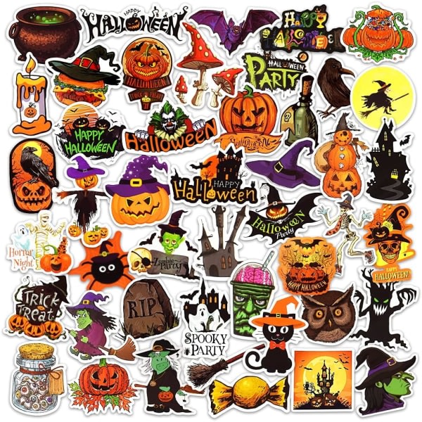 Söta pumpa klistermärken för barn Halloween pumpa vinyl klistermärken stora för att dekorera pumpa klistermärken Bulk