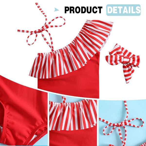 IC Baby badedragt pige små piger badedragt Girls One-Soulder + 120