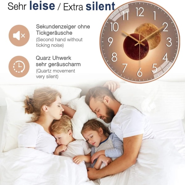 IC Radiokontrollerad väggklocka radioklocka köksklocka
