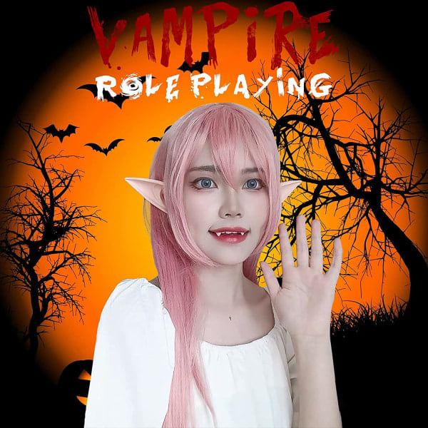 IC Vampyyrihampaat, 3 kpl vampyyrihampaita + 3 kpl tonttukorvia, tyyli 1