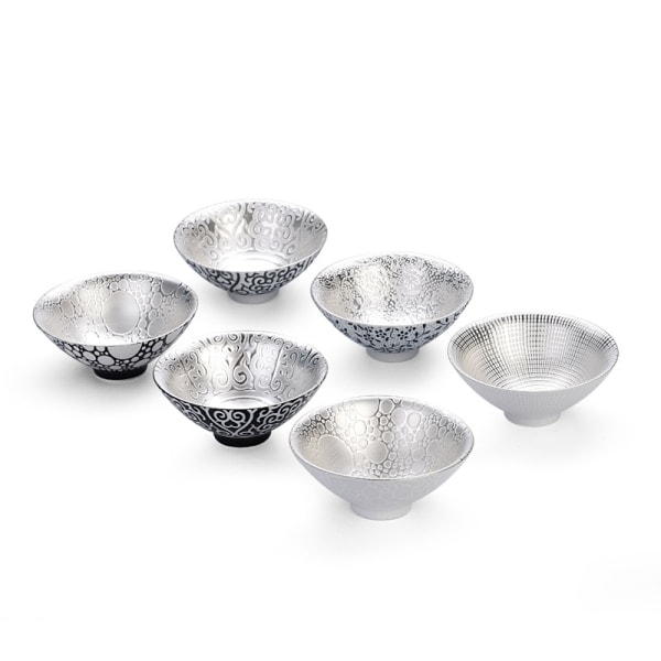 IC Handgjord Silver Tekopp Stil Keramisk Tekopp Teskål Emalj A1