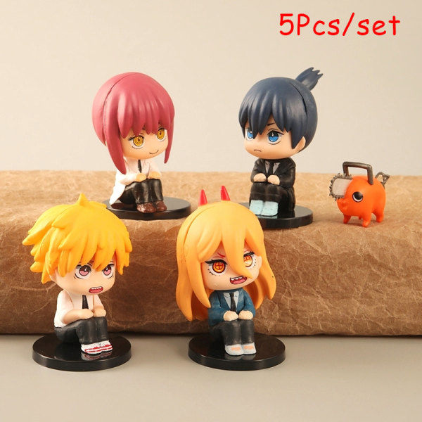 IC 5 kpl Moottorisaha Mies Anime Figuriini Malli Denji Power Hahmo Patsas