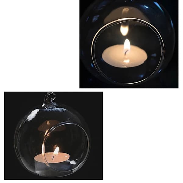Rund bubbla hängande klart glas Terrarium Air Tea Light Candl 15cm diameter 15厘米直径