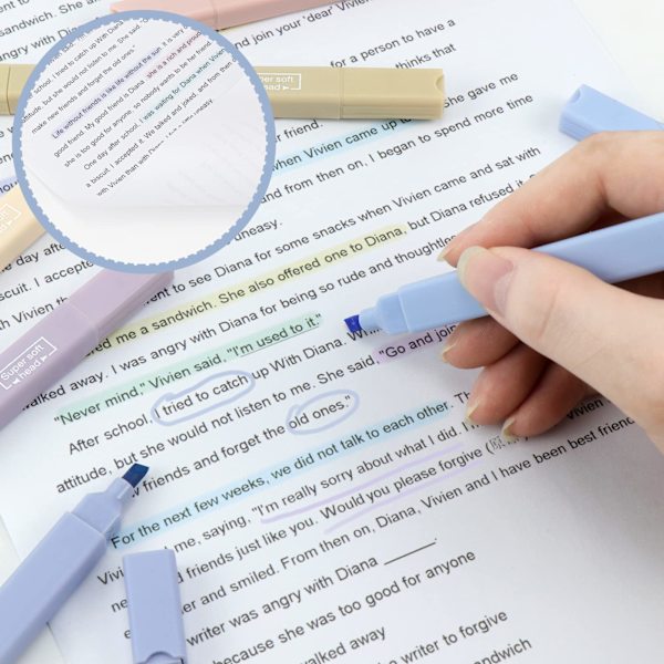 12 färger markeringspenna pastell markeringspenna dubbelhuvud färgglada markeringspennor estetiska textmarkeringar skolmaterial markeringspastell