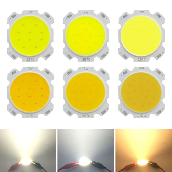 LED Kilde Chip Lysdiode VARM HVID 7W 7W varm hvid 7W-7W warm white 7W-7W