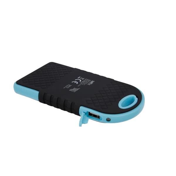 Setty solcelledrevet powerbank 5000 mAh blå R