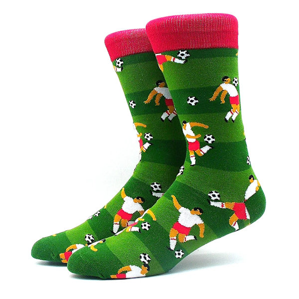Färgade vinterstrumpor för män, kammat bomull, varma strumpor för män och kvinnor, glada strumpor, Calcetines de hombre business dress