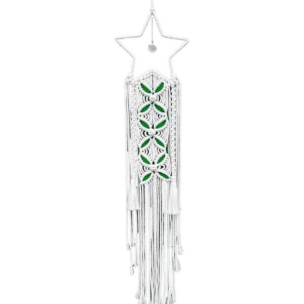 Macrame Dream Catcher - Boho Vævet Vægophæng Dekoration