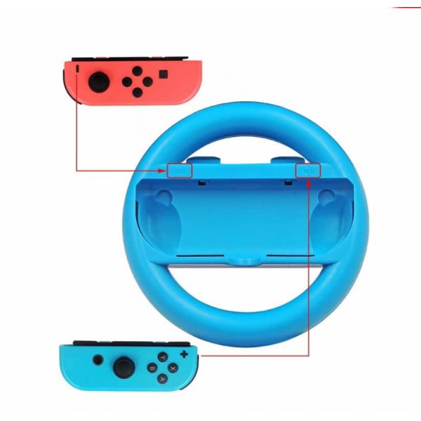 Ratt för Nintendo Switch Controller, 2 ST Racing Wheel kompatibel med Mario Kart, Game Controller Wheel för Nintendo Switch Remote Game