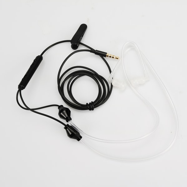 Antisäteily Binaural Stereo Kuulokkeet Mic 3,5 mm Ilmaputki musta