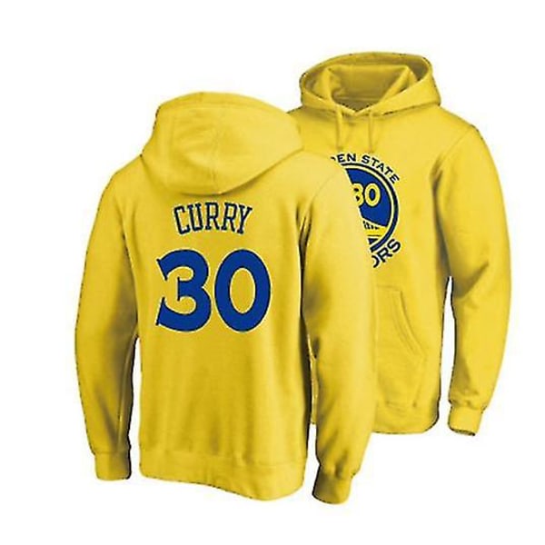 Basketluvtröja herr Golden State Warriors 23# Grön 30# Curry Thompson 35# Durant Spelarnamn nummer Lagets färg Sweatshirt Pullover Gul 30 L
