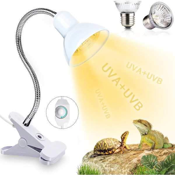 Skildpadde varmelampe, 25 W 50 W varmelampe skildpadder, krybdyrlampe, terrarium, varmelampe til skildpadder, terrarium, varmelampe B-white