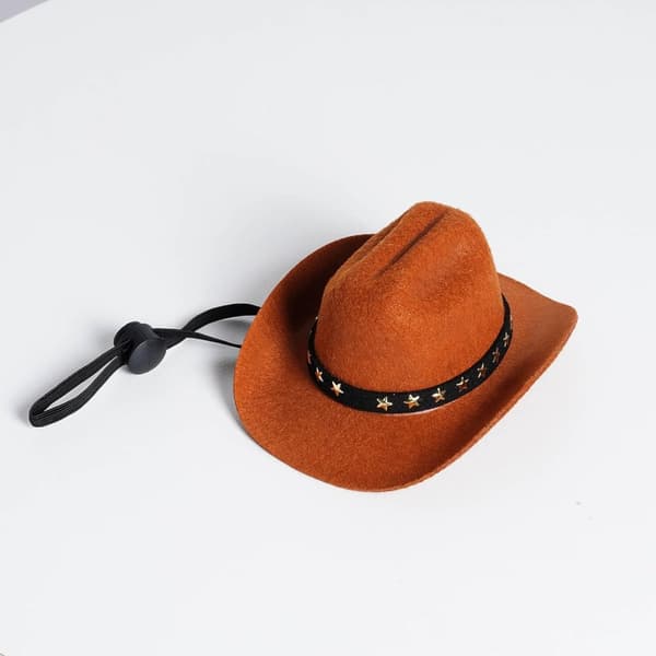 Mini Cowboyhatt for katt og hund