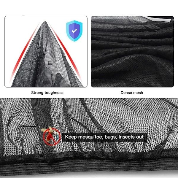 Mosquito Net with Sun Protection for Car Windows – 4-Pack 95