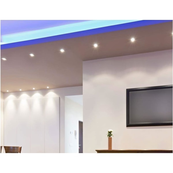 GU10 5W 220V 400 Lumen LED-lampa 6000k (X6, kallvit)