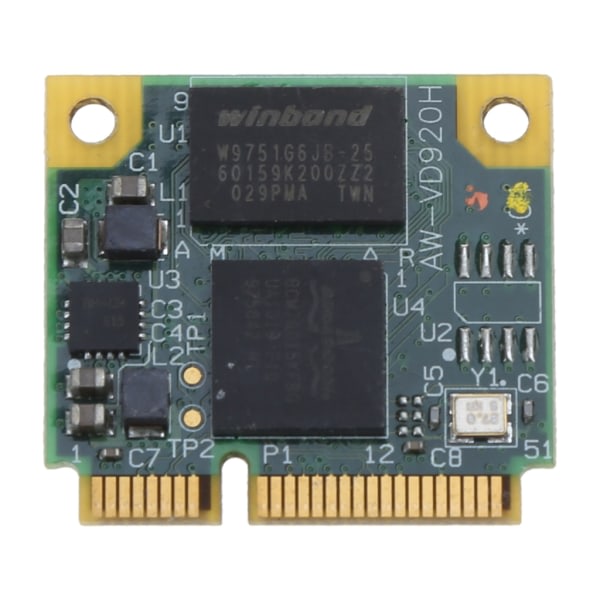 BCM970015 BCM70015 HD-Crystal Hardware Video Decoder Mini PCI-E Adapter 1080p AW-VD920H WIFI-kort för 1:e TV/Notebbook