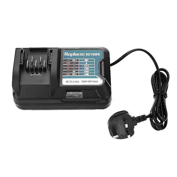 Snabb litiumbatteriladdare för 10,8v 12v Makita Dc10wd/bl1015
