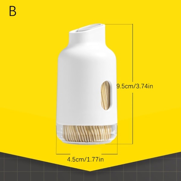 IC Bärbar Tandpetare Hållare Tandpetare Dispenser Hink Tandpetare B