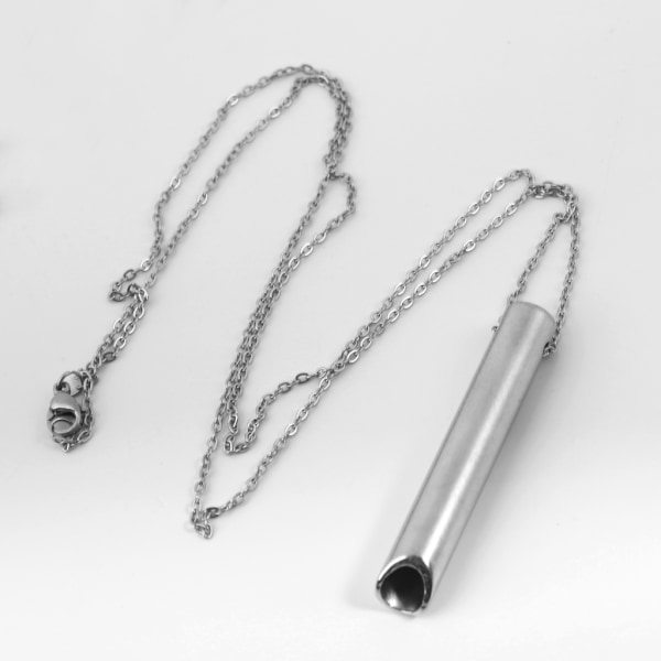 Ångestdämpande halsband i rostfritt stål, andningshalsband för ångest, stress och panikattacker