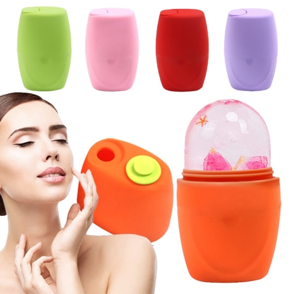 IC Silikone Ice Face Roller Hudpleje Ansigtsmassager Isterningebakke