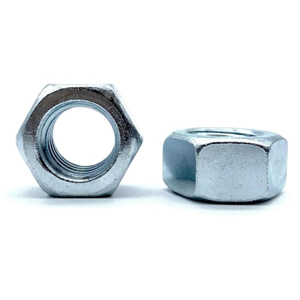 Mutteri 50 Kuusiomutteri M6 5mm x 10mm Sinkitty teräs DIN 934 Mutteri M6 pulteille ja muttereille, kytkentäelementeille, sisä- ja ulkopuoliseen säätöön ja kiinnitykseen