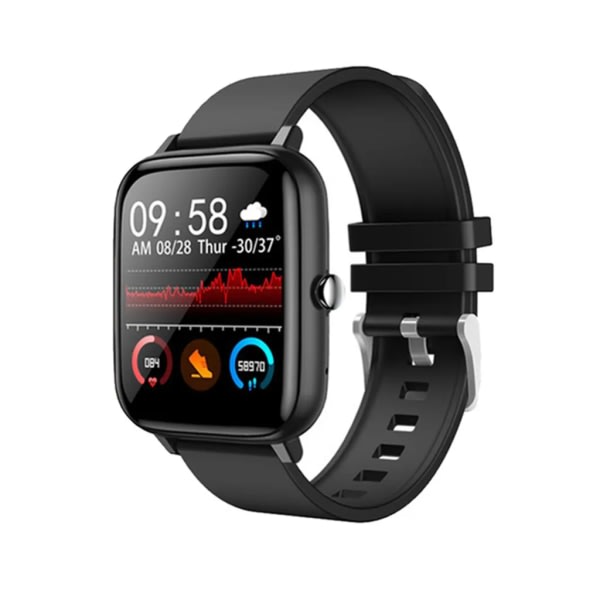 Smart Watch Herr Dam Puls Fitness Watch Klocka Bluetooth Calling Vattentät Sport Smart Watch För Android iOS Svart Svart