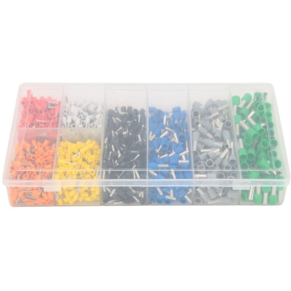 1200 stk. boks Pre-isolert Ferrule Krympe Tube Terminal Ledningskontakt, DUBUNS