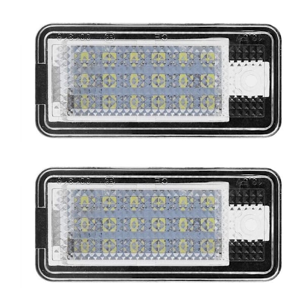 2st Bil LED Nummer Hop-Lpl0114 Skylt Lampa Glödlampa Kit För Audi A3 S3 A4 S4 B6 B7 A6 C6 S6, DEBUNS