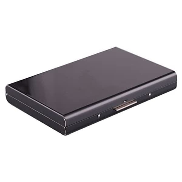 Kreditkortholder Metal Etui Sort SORT Sort Black