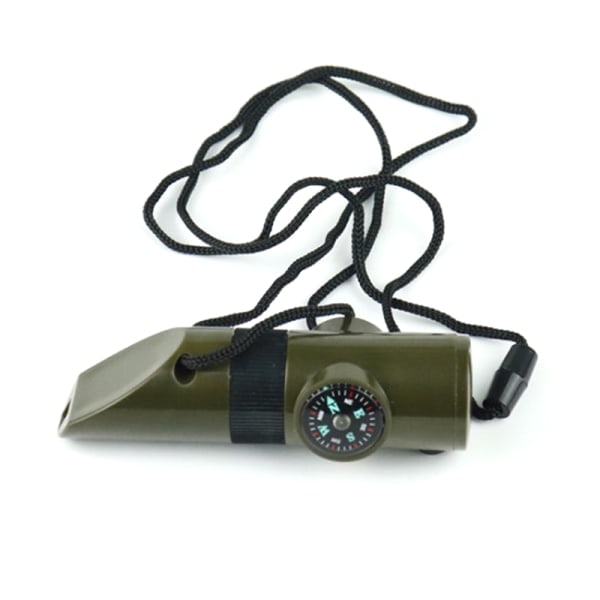 IC Multifunktionell Visselpipa 7 i 1 Survival Bushcraft Trekking Comp