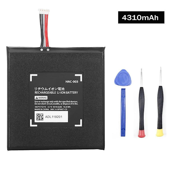 HAC-003 ladattavat akut Switch-pelikonsolille korjaustyökaluilla