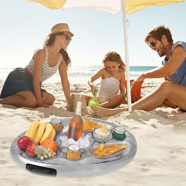 Pool Float Mugghållare Uppblåsbar Pool Float för Strand Uppblåsbar Jacuzzi Madrass Pool Uppblåsbar Glashållare Pool