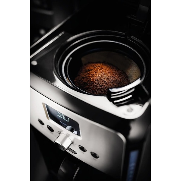 IC Permanent kaffefilter i guldfarvet kaffemaskine