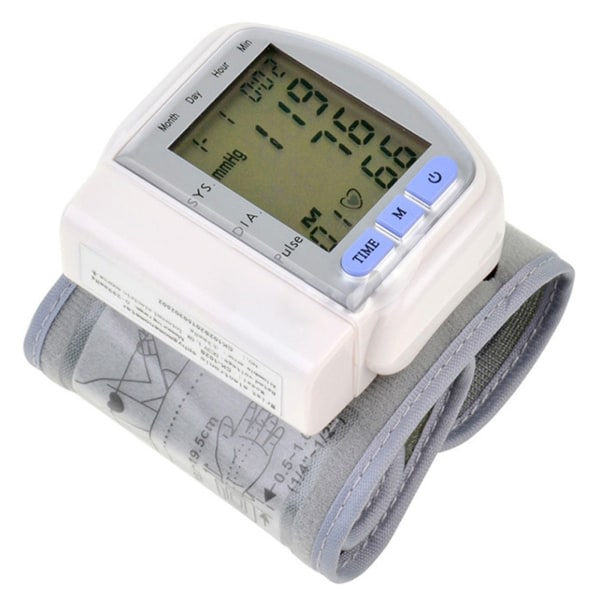Handled Elektronisk Digital Blodtrycksmätare Intelligent Röst Blodtrycksmätare Pulsmätning Tonometer