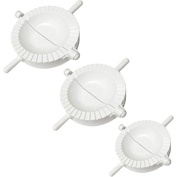 Ravioli Dumpling Maker Set, 3 st Manuel Chinois Dumpling Pasty Moules Cutter Gyoza Empanada Form Hy