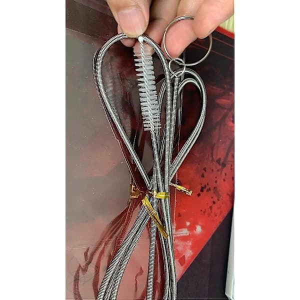 2-pack flexibla rörrengörare - 152 cm lång, rengöringsborstar för kylskåp och rör