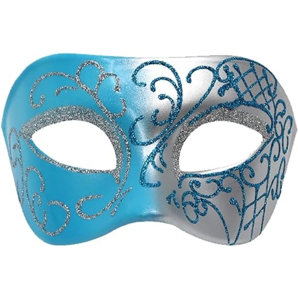 IC Set för par, romerska grekiska masker för män, venetiansk mask för kvinnor för Halloween Mardi Gras