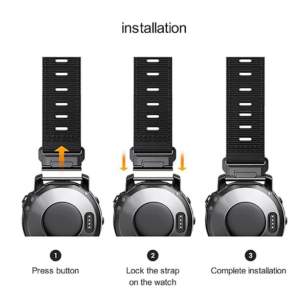 Nailon-kangasranneke Garmin Fenix 7 / Forerunner 965 / 955 / 945 / 935 -pikairrotuksen rannehihna