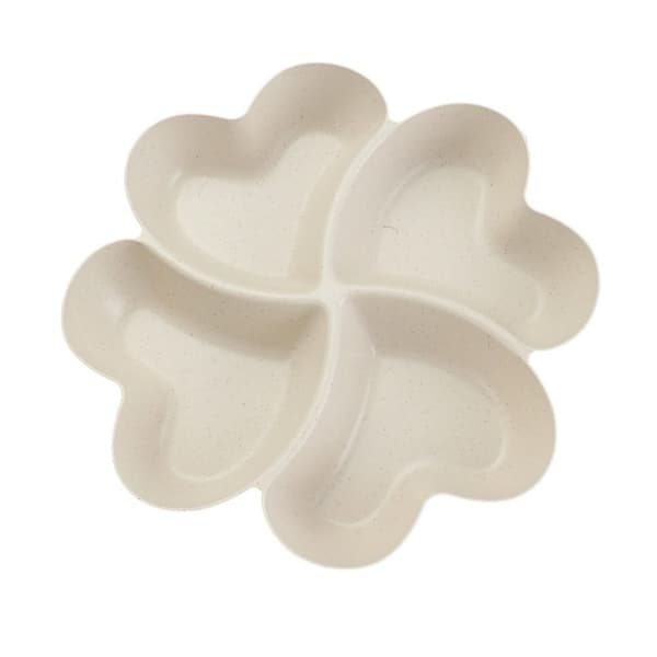 Kärlek Delad Förvaring Fruktskål Torkad Frukt Snacks Tallrik BEIGE Beige Beige