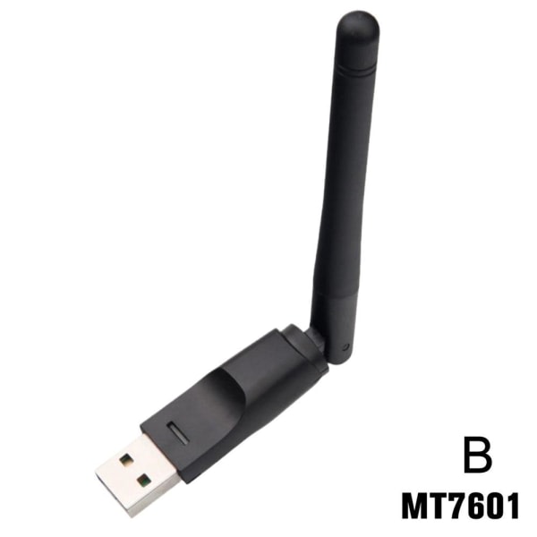 Wifi Adapter Trådlöst nätverkskort 150Mbps 2.4G Antenn 802.11b/ 7601 one-size