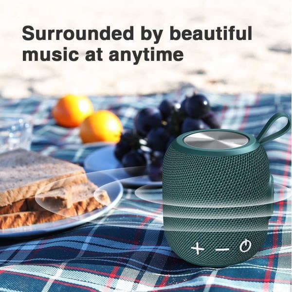 Bluetooth högtalare, Bärbar Bluetooth högtalare, grön