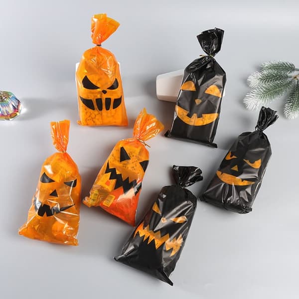 Halloween Karkkipussit Välipalapussi MUSTA musta black