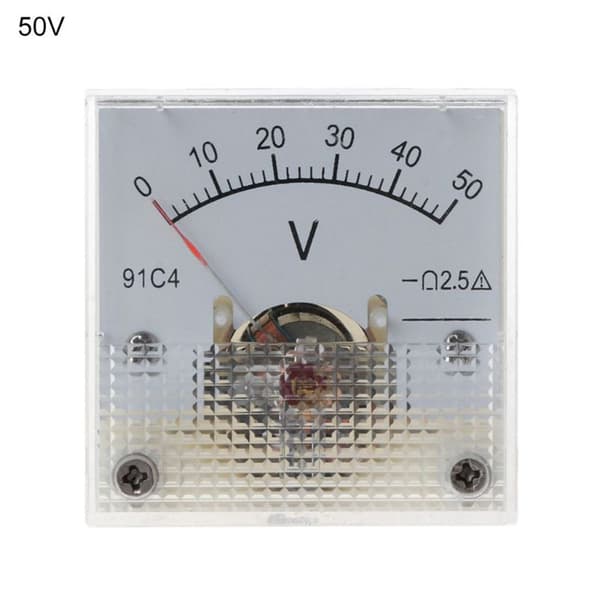 DC Voltmeter Analogt Panelmeter 0-50V 0-50V 0-50V 0-50V