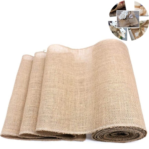 IC Bordslöpare jute 30 cm bred, 10 m rulle | förstärkt jute