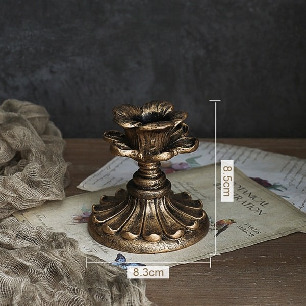 IC Retro hjärtljusstake Sconce Nostalgisk fransk ljusstake A