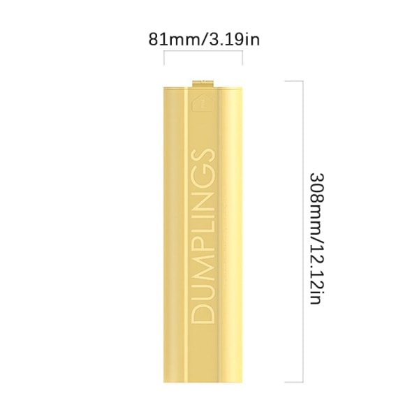 IC Dumplings Organizer Crisper Dumpling Opbevaringsboks Skuffe Gul
