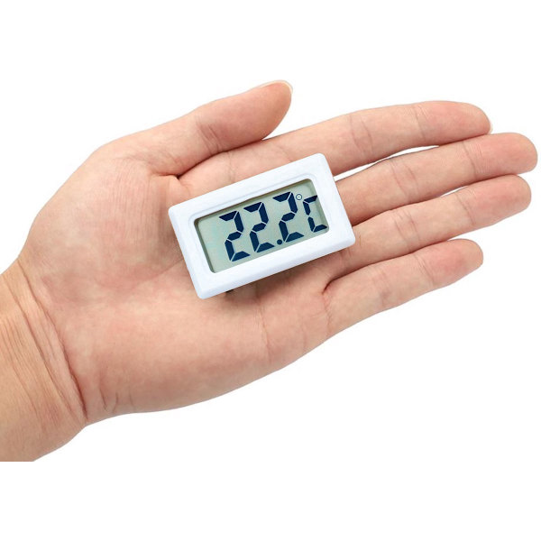 Digitalt kjøleskapstermometer - Innendørstermometer - Hvit