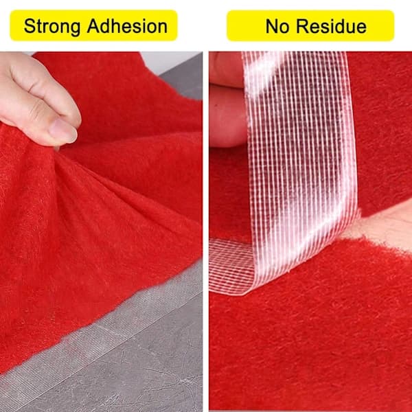 Fuld tape dobbeltsidet tekstiltape (20 mm * 20 m lang), multifunktionel dobbeltklæbende tape