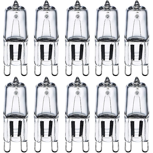 G9 Halogenpærer 28w (29w) 230v 2800k Varmt Hvidt Dæmpbar, G9 Kapselpærer Til Lysekroner, Vægslamper, Bordlamper, 10-Pak Fw