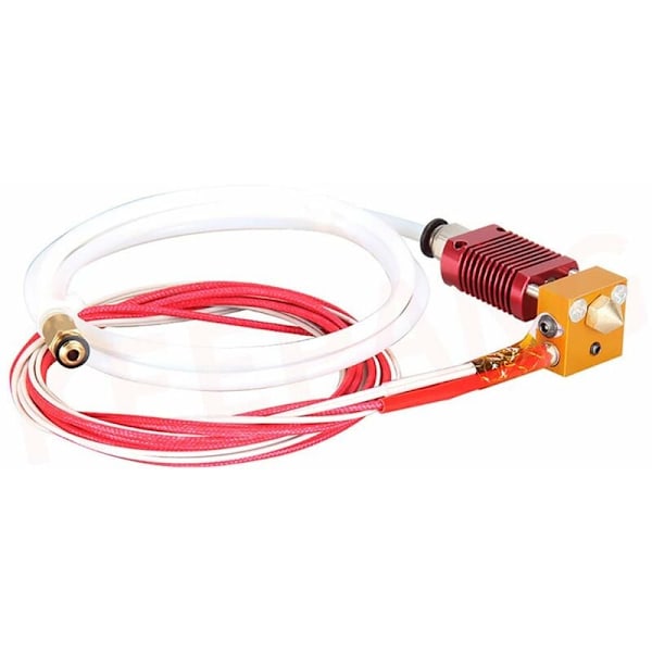 3D-tulostimen suutinsarja MK8 Hotend -sarja, yhteensopiva Alfawise U20 U30 Creality Ender 3:n kanssa, koottu MK8-ekstruuderin Hot End -sarja 0,4 mm:n suuttimella 24 V 40 W